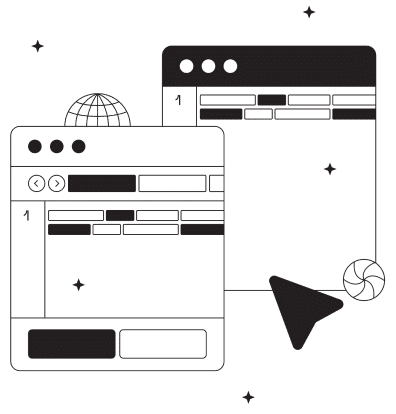 build vs buy image depicting two separate options.